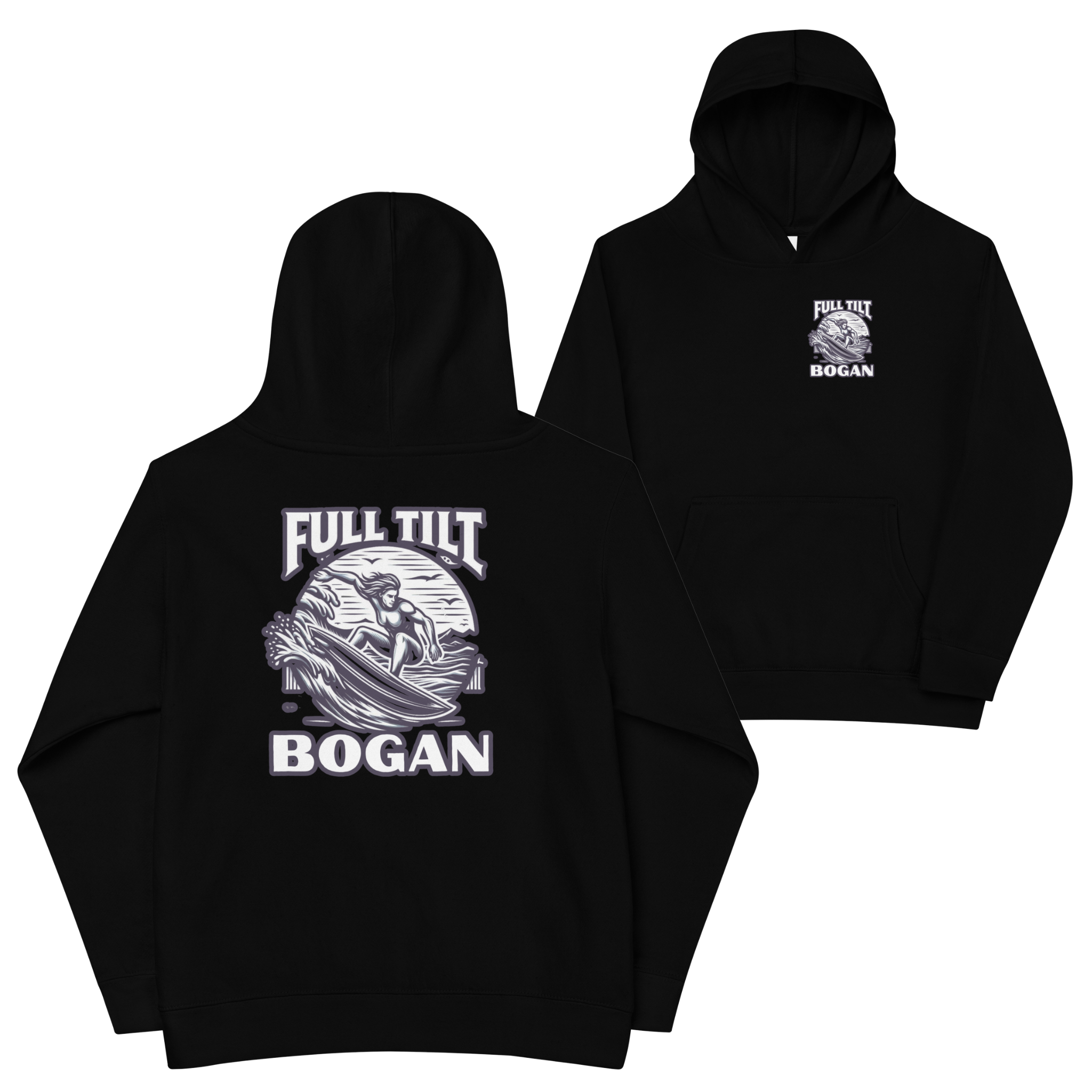 Full Tilt Bogan Surfing Range- Adult Hoodie