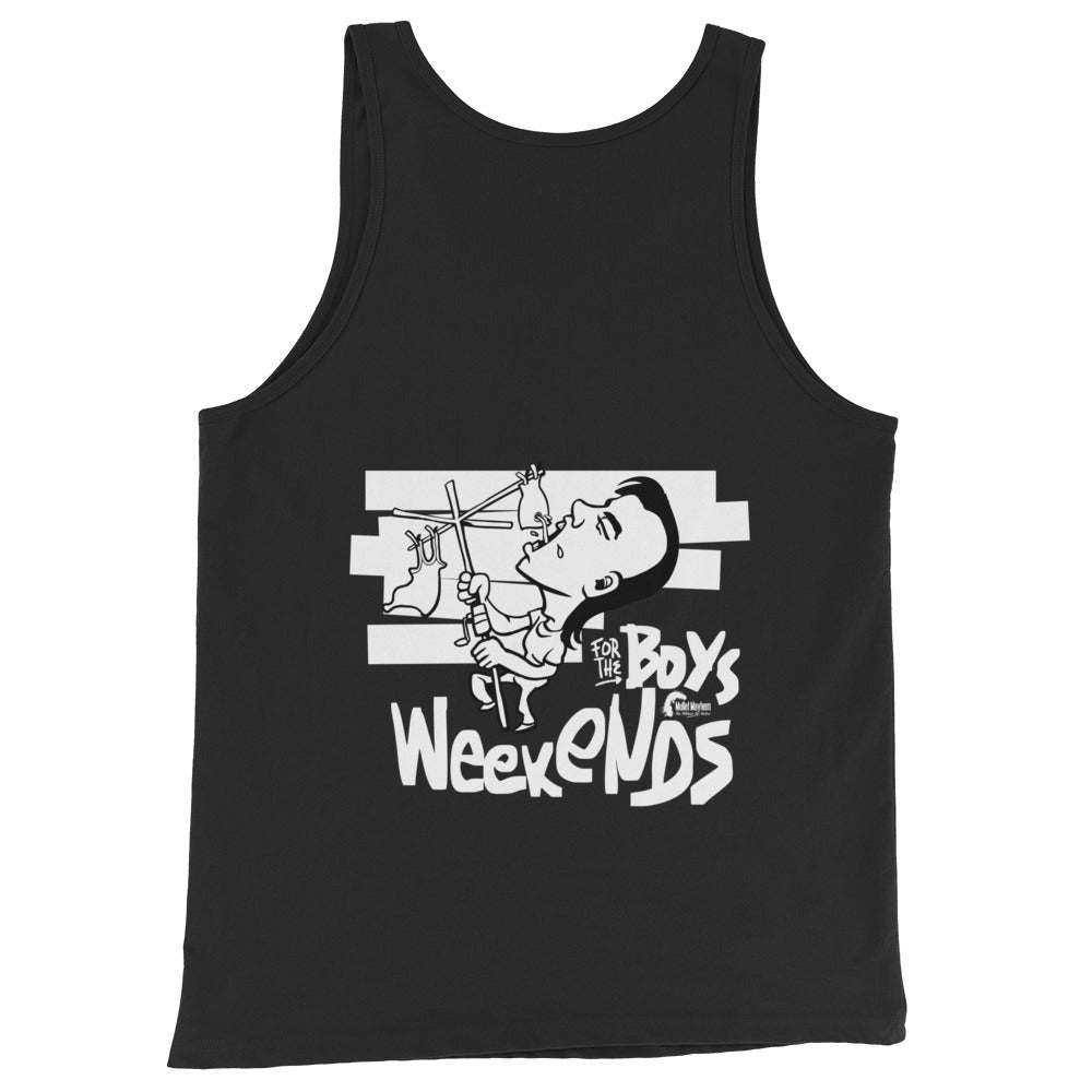 Mullet Mayhem Weekends For The Boys Goon Range - Adult Singlet