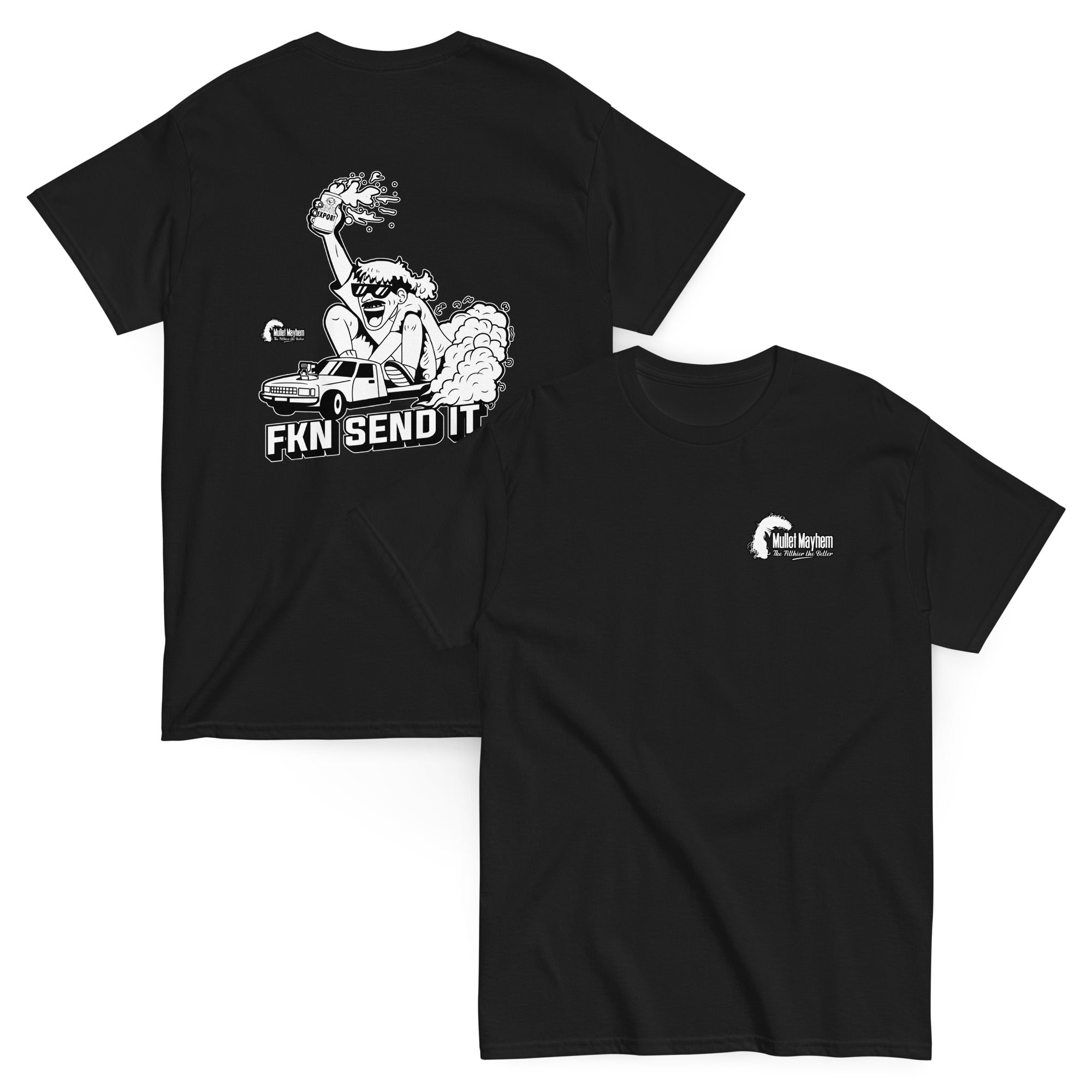 FKN Send It Ute Mullet Mayhem Adult Tee