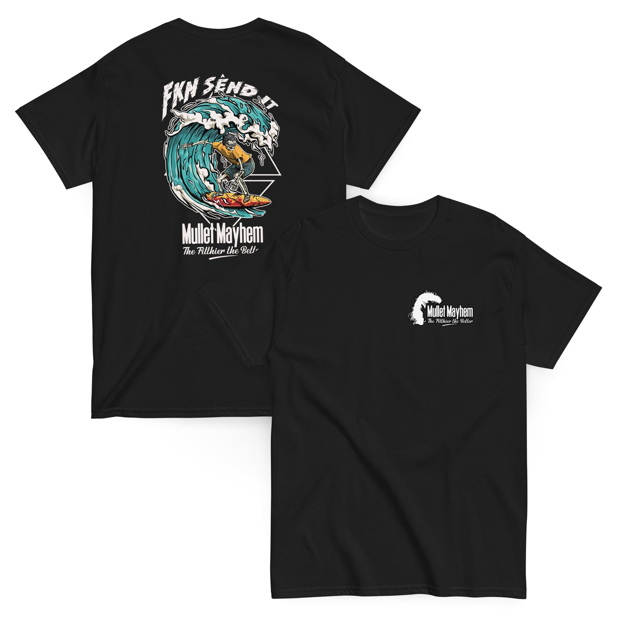 FKN Send It (surfing) Mullet Mayhem Kids Tee