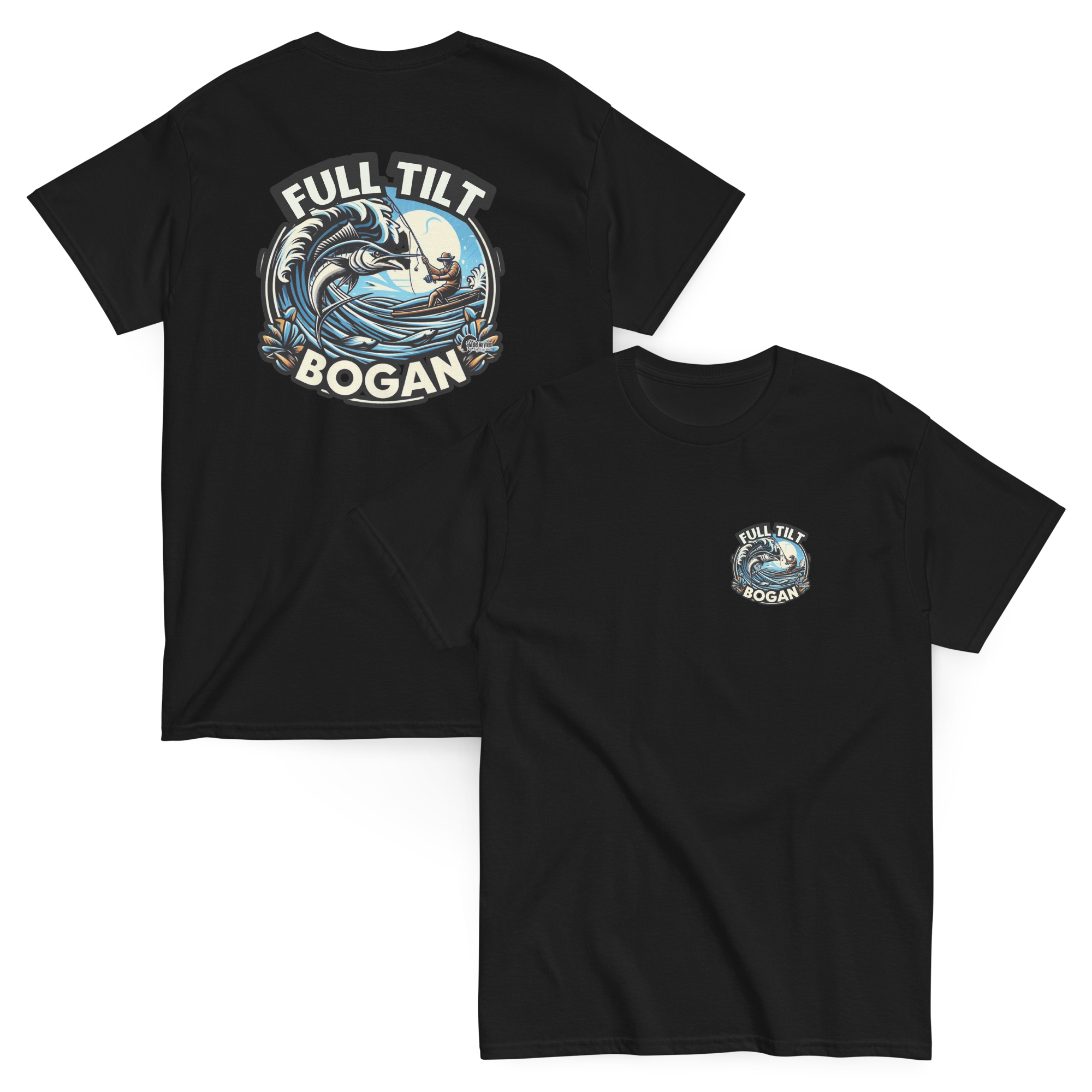 Full Tilt Bogan Fishing Range - Adult Tee