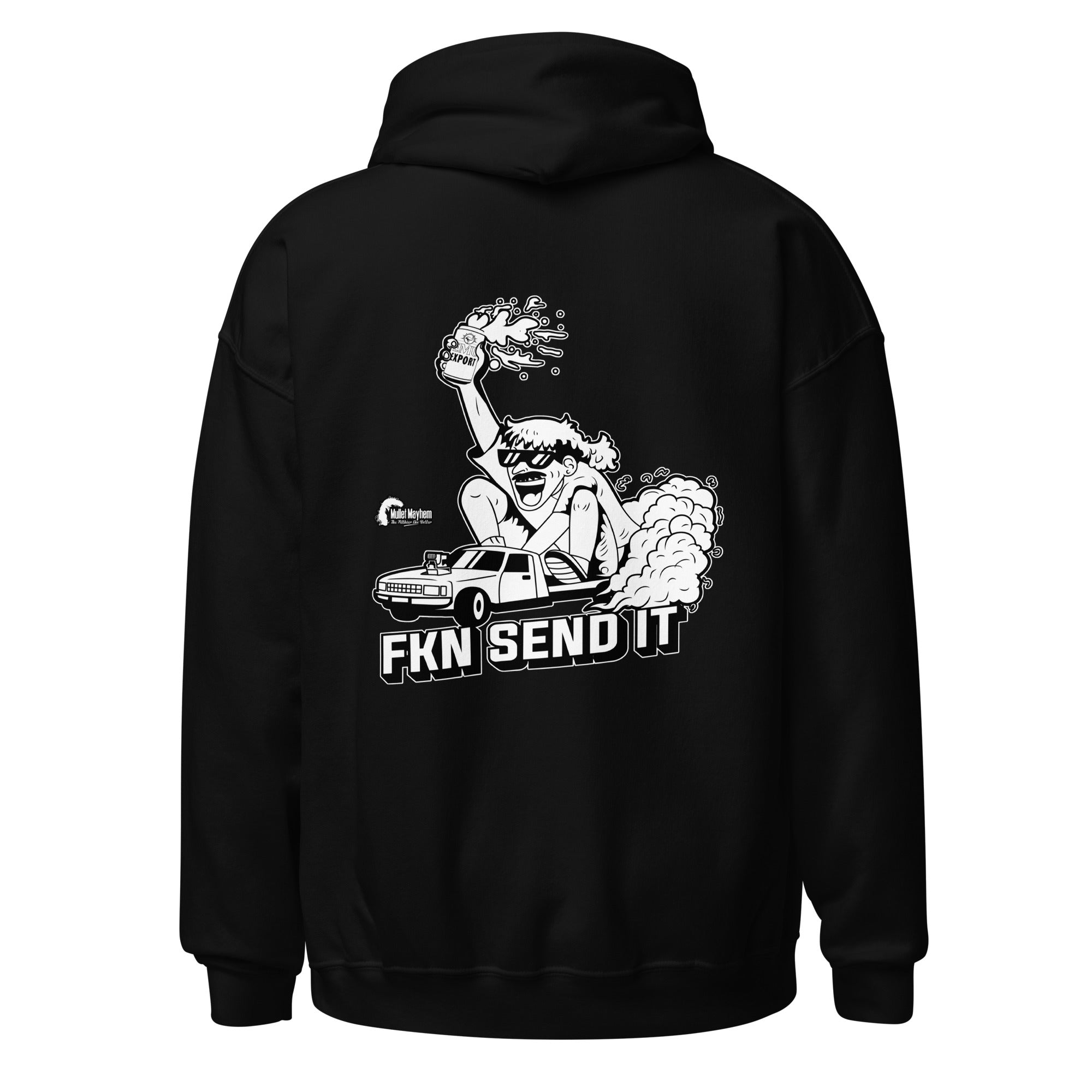 FKN Send It Ute Mullet Mayhem Adult Hoodie
