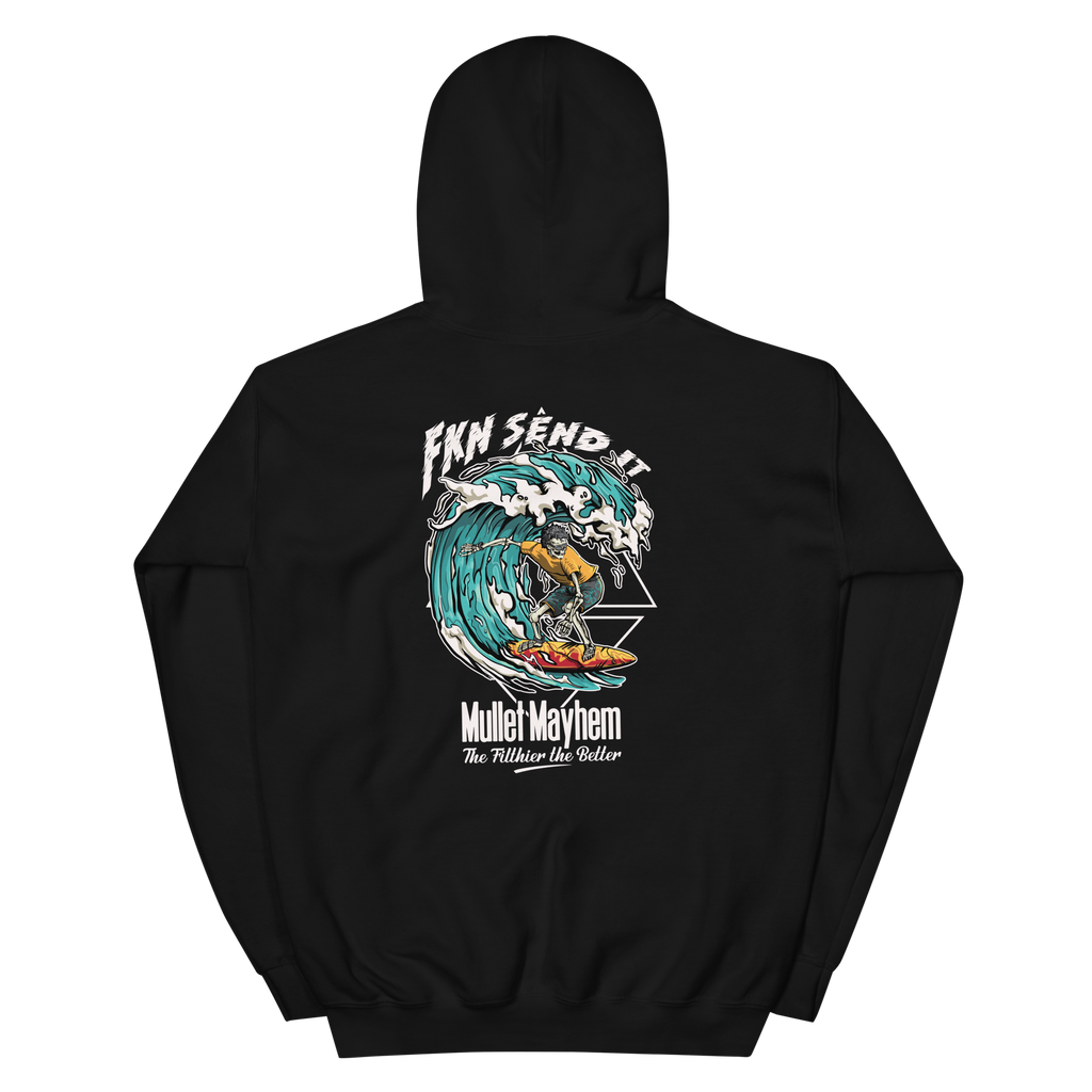 FKN Send It (surfing) Mullet Mayhem Kids Hoodie
