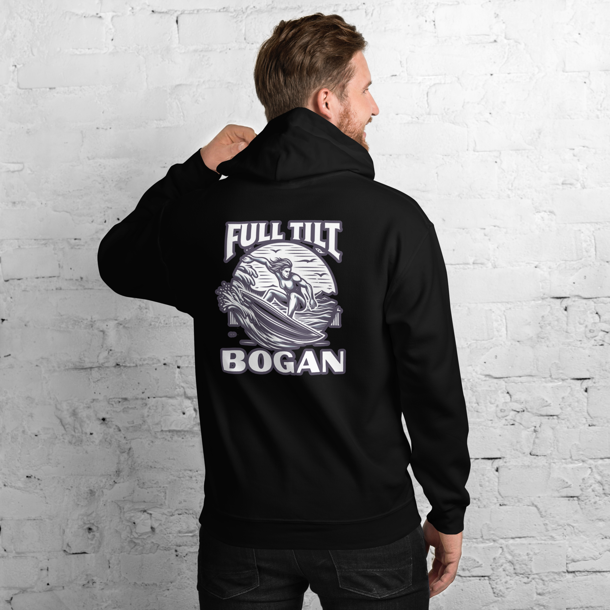 Full Tilt Bogan Surfing Range- Adult Hoodie